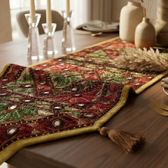 Dight 1 Pc Table Runner Set Maroon