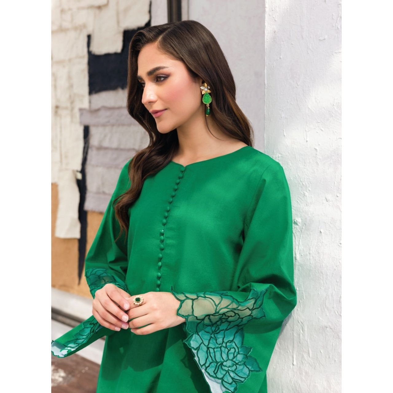 Dima 2 Pcs Embroidered Stitched Suit