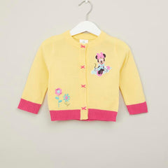 Disney Minnie Mouse Embroidered Sweater with Long Sleeves ( 3-6 ) Months