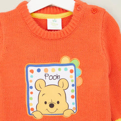 Disney Winnie the Pooh Sweater with Long Sleeves Orange ( 9-12 ) Months