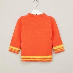 Disney Winnie the Pooh Sweater with Long Sleeves Orange ( 9-12 ) Months