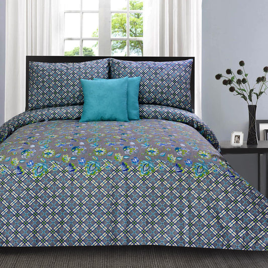 Diva Teal 5 Pcs Bedding Set 1600