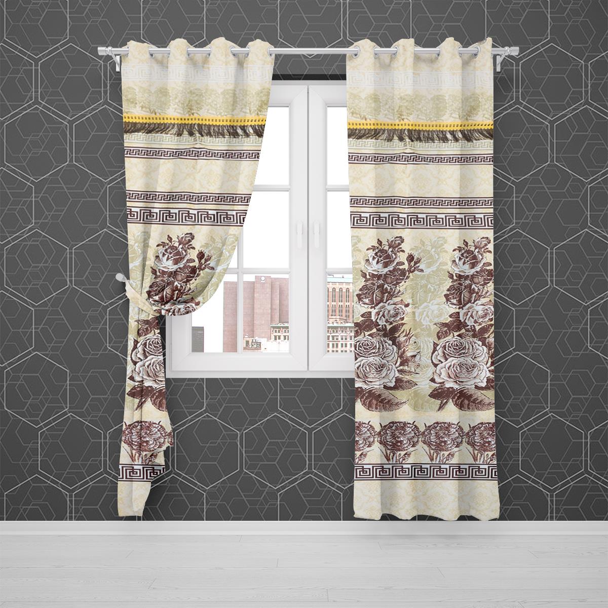 Doughton Curtain Pair Brown