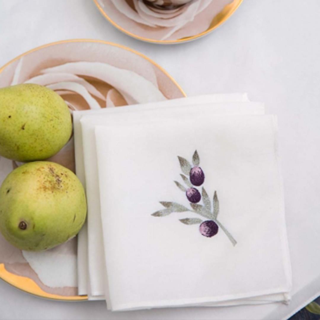 Dulce 8 Pcs Embroidered Napkins And Placemats Set