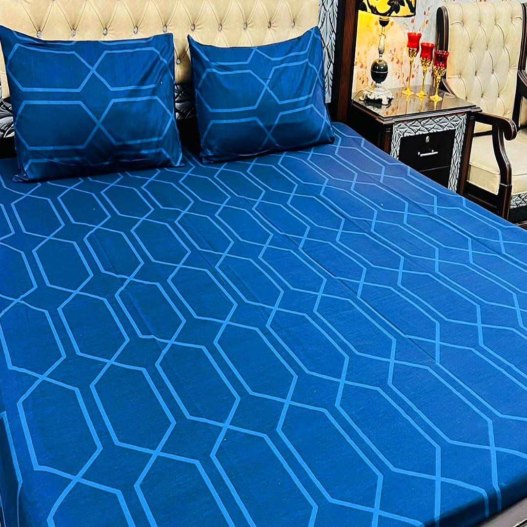 Dutra Blue 3 Pcs Bedding Set