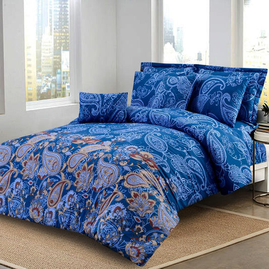 Echo 8 Pcs Bedding Set with Filled Comforter 1200