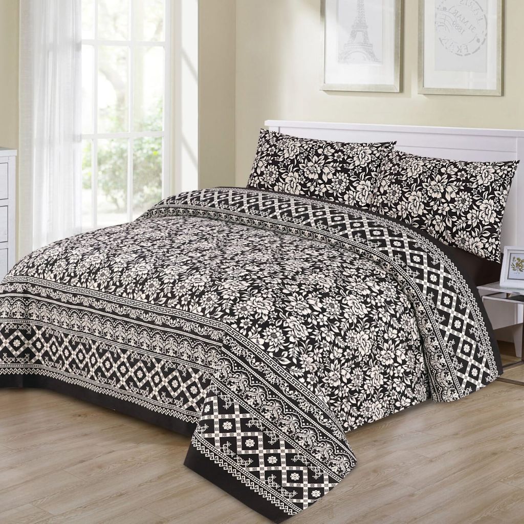 Eidetic 3 Pcs Bedding Set Black