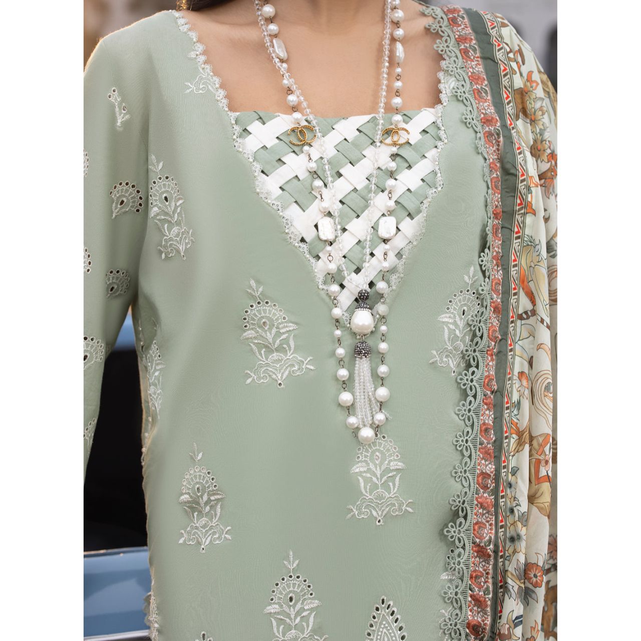 Elena 3PC Unstitched Embroidered Suit (Eid Edition)