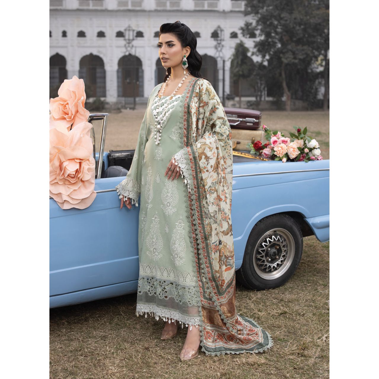 Elena 3PC Unstitched Embroidered Suit (Eid Edition)