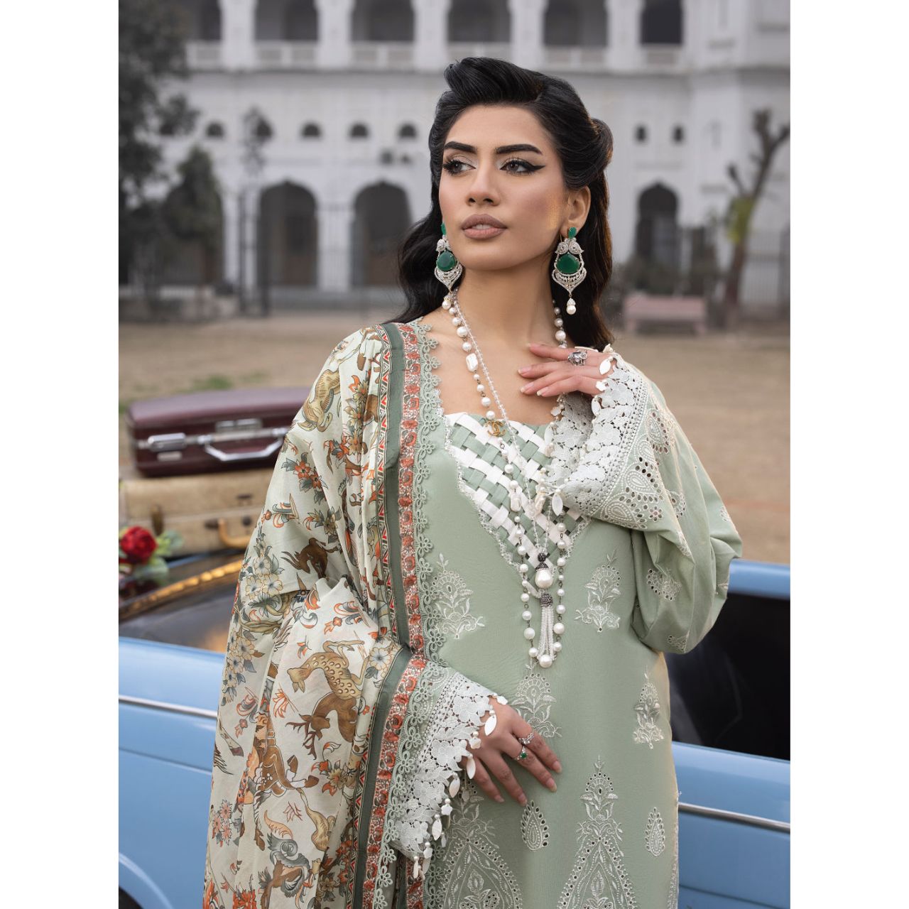 Elena 3PC Unstitched Embroidered Suit (Eid Edition)