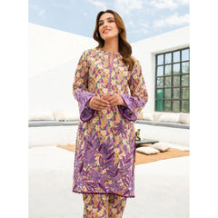 Ella 2 Pcs Embroidered Stitched Suit