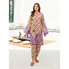 Ella 2 Pcs Embroidered Stitched Suit