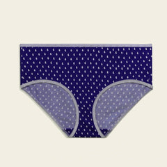 Ella Mid Leg Brief Blue