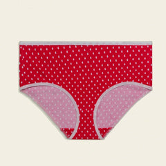 Ella Mid Leg Brief Red