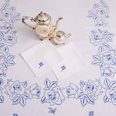 Eloise 9 Pcs Embroidered Napkins And Table Cloth Set