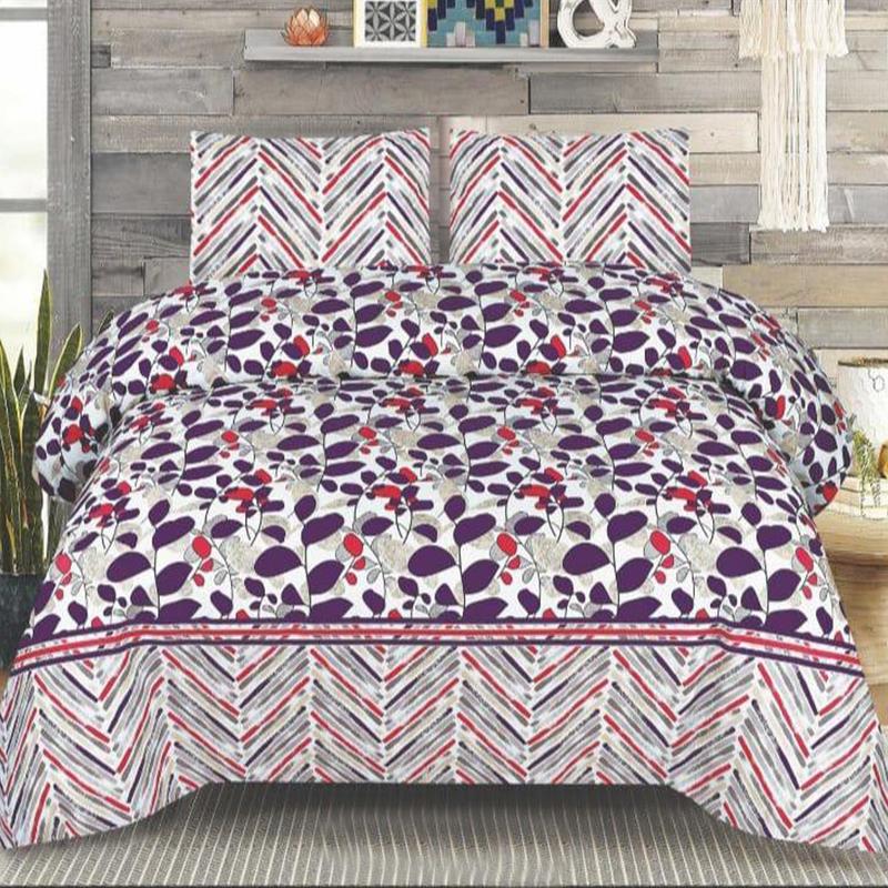 Emelia 3 Pcs Bedding Set Purple