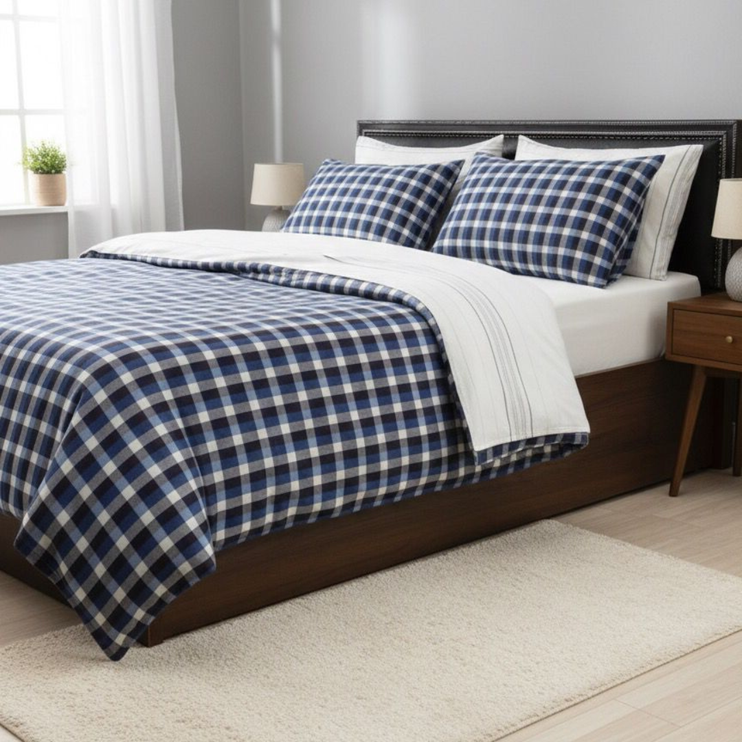 Ephemeral 7 Pcs Duvet Cover Set Blue