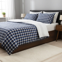 Ephemeral 7 Pcs Duvet Cover Set Blue