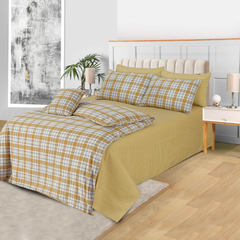 Ephemeral 7 Pcs Duvet Cover Set Yellow