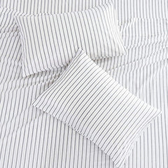 Ersatz 3 Pcs Bedding Set Striped White