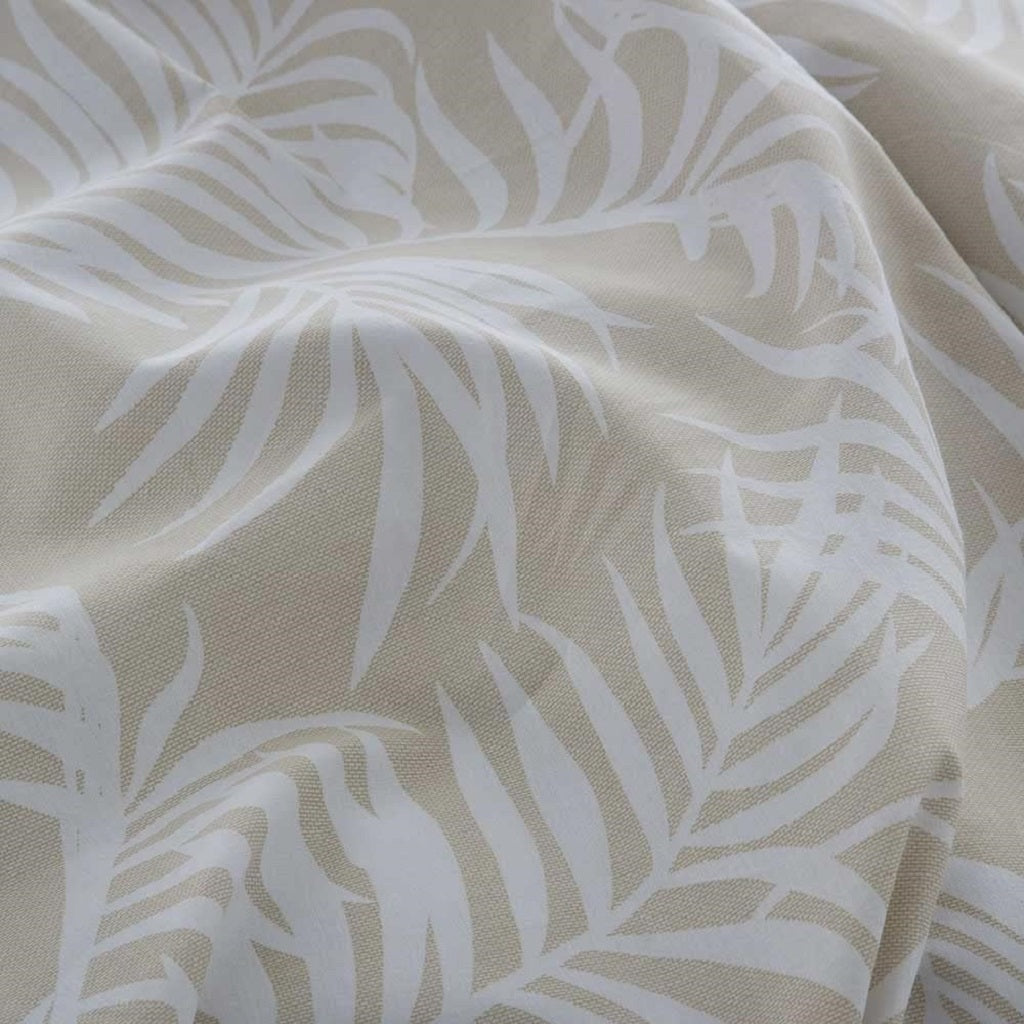 Ersatz Palm Leaves 3 Pcs Bedding Set Beige