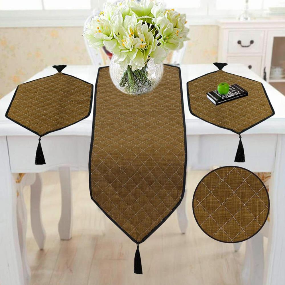 Espinal 3 Pcs Quilted Table Runner Set