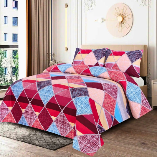 Euphoria 3 Pcs Bedding Set Maroon 1024