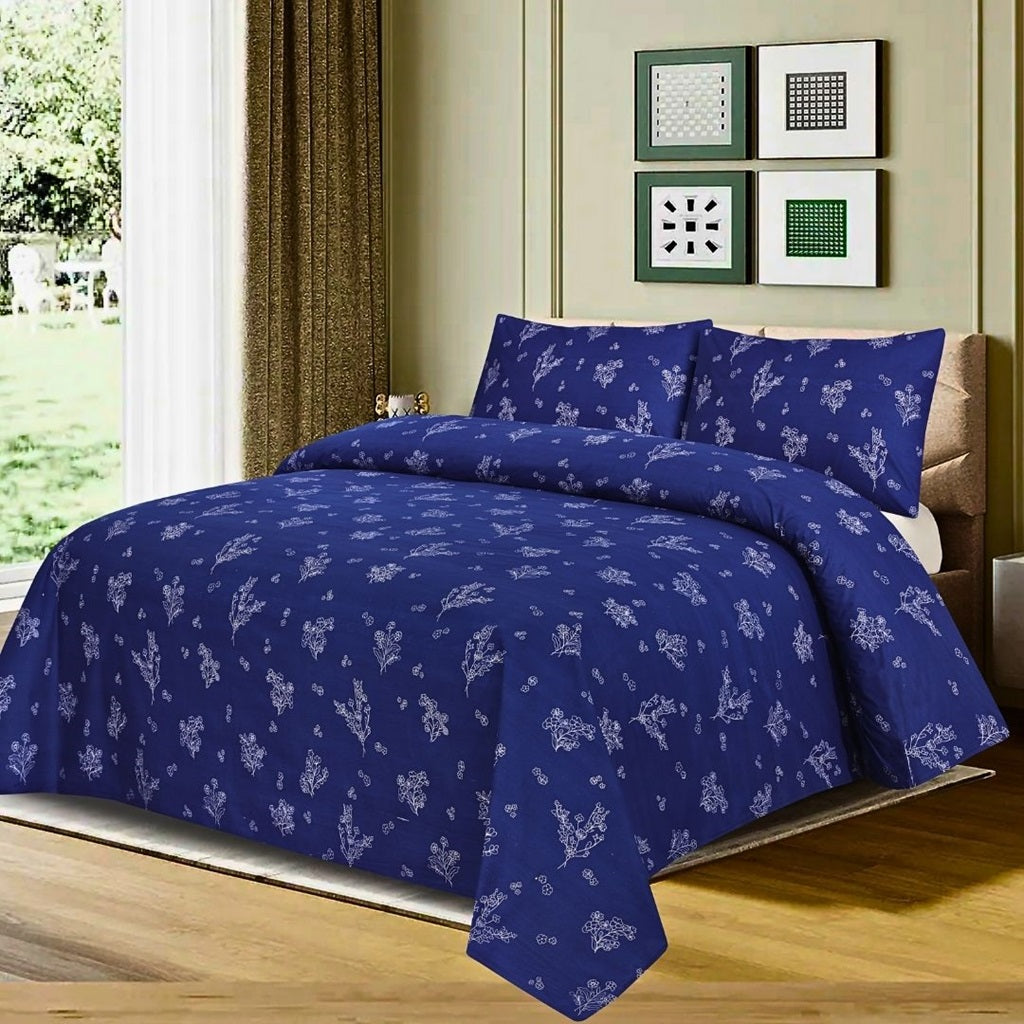 Euphoria 3 Pcs Bedding Set Navy