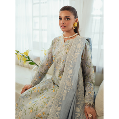 FARYA 3PC Unstitched Embroidered Suit