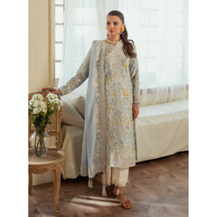 FARYA 3PC Unstitched Embroidered Suit