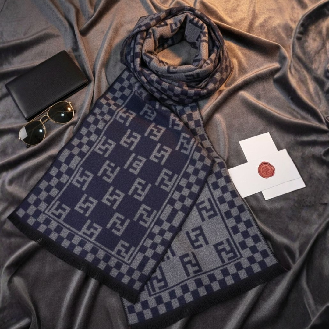 Fendi Wool Scarf Blue