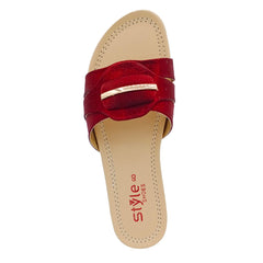 Fancy Ladies Chappal Red