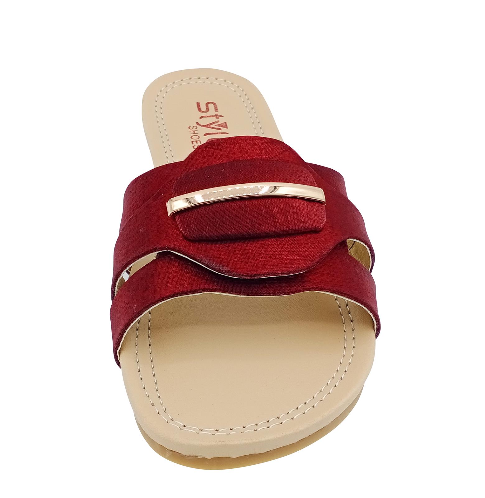 Fancy Ladies Chappal Red