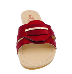 Fancy Ladies Chappal Red