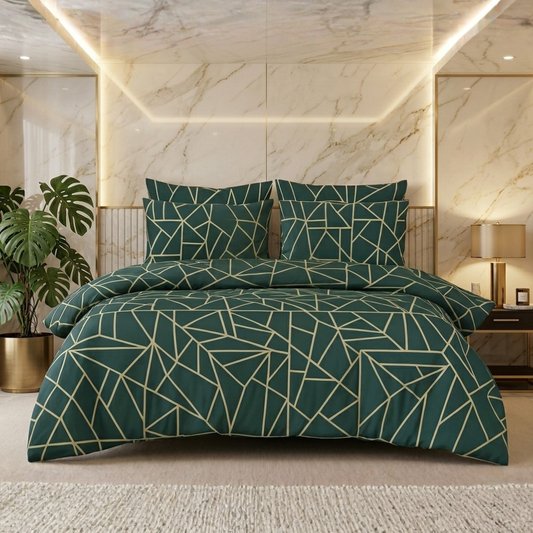 Fiasco 7 Pcs Comforter Set Hunter Green 1080