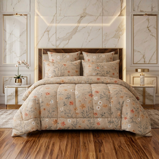 Fiasco 7 Pcs Comforter Set Toasted Oatmeal 1080