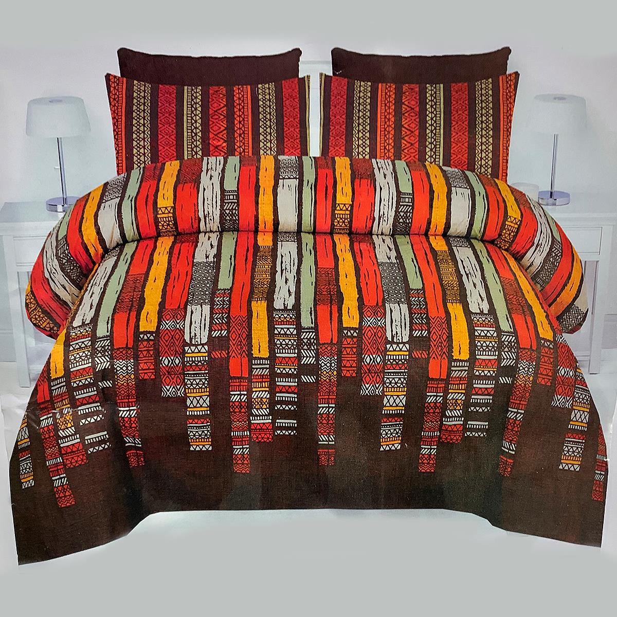 Fiorella 3 Pcs Bedding Set Brown