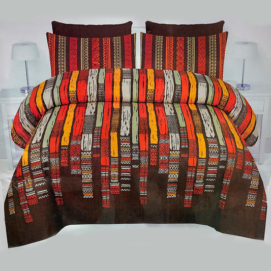 Fiorella 3 Pcs Bedding Set Brown 1200