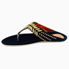 Flat Shoes for Ladies Golden And Black