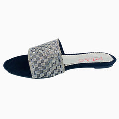 Flat Slippers for women Grey And Black