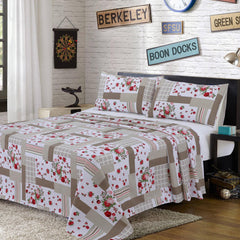 2 Pcs Floral Crib Bedding Set