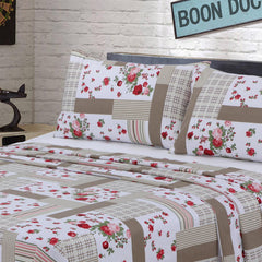 2 Pcs Floral Crib Bedding Set