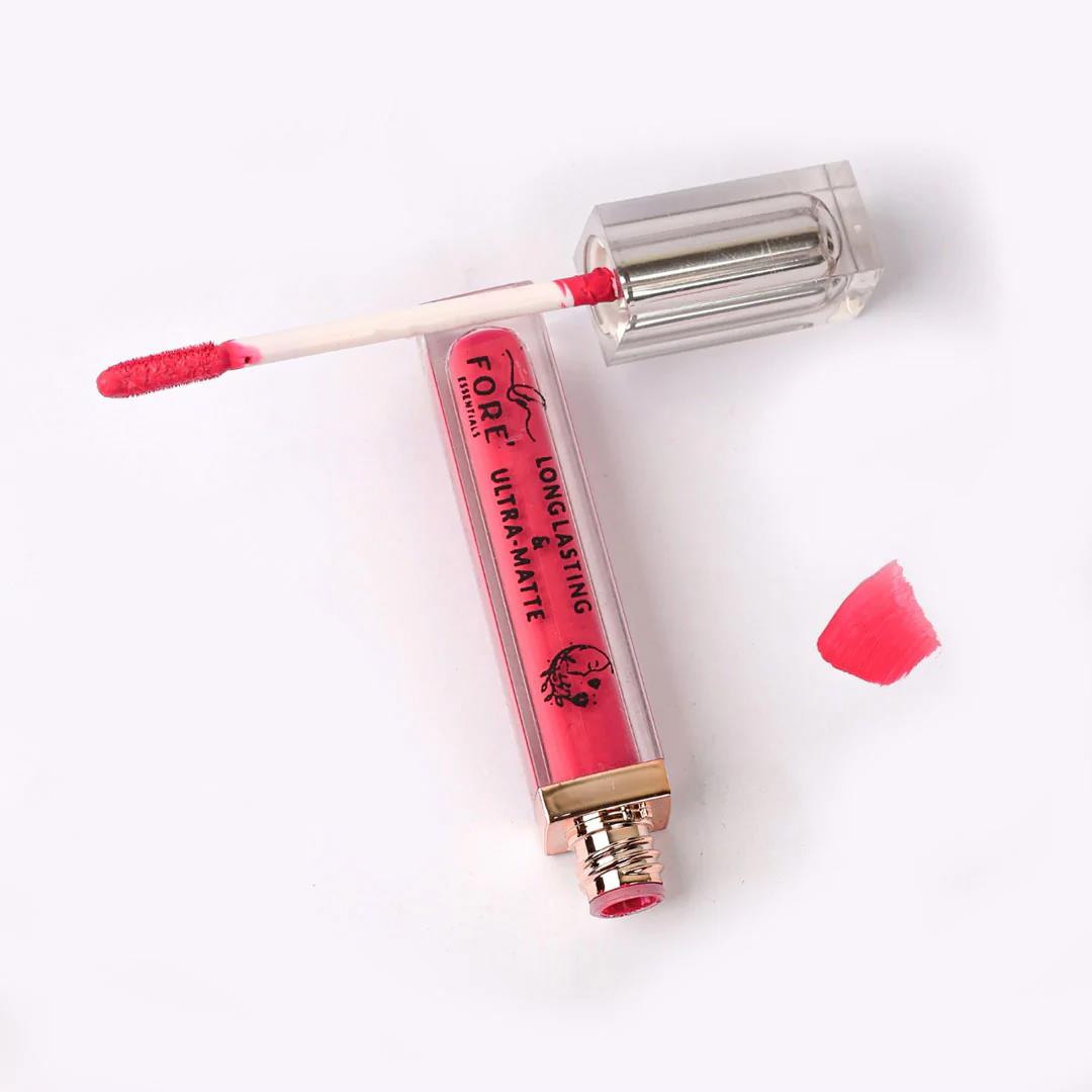 Fore Essentials Long Lasting Matte Liquid Lipstick - Candy Pink