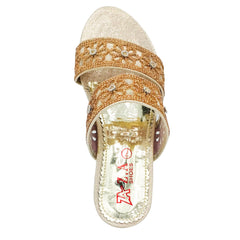 Formal Flat Ladies Slippers Cream