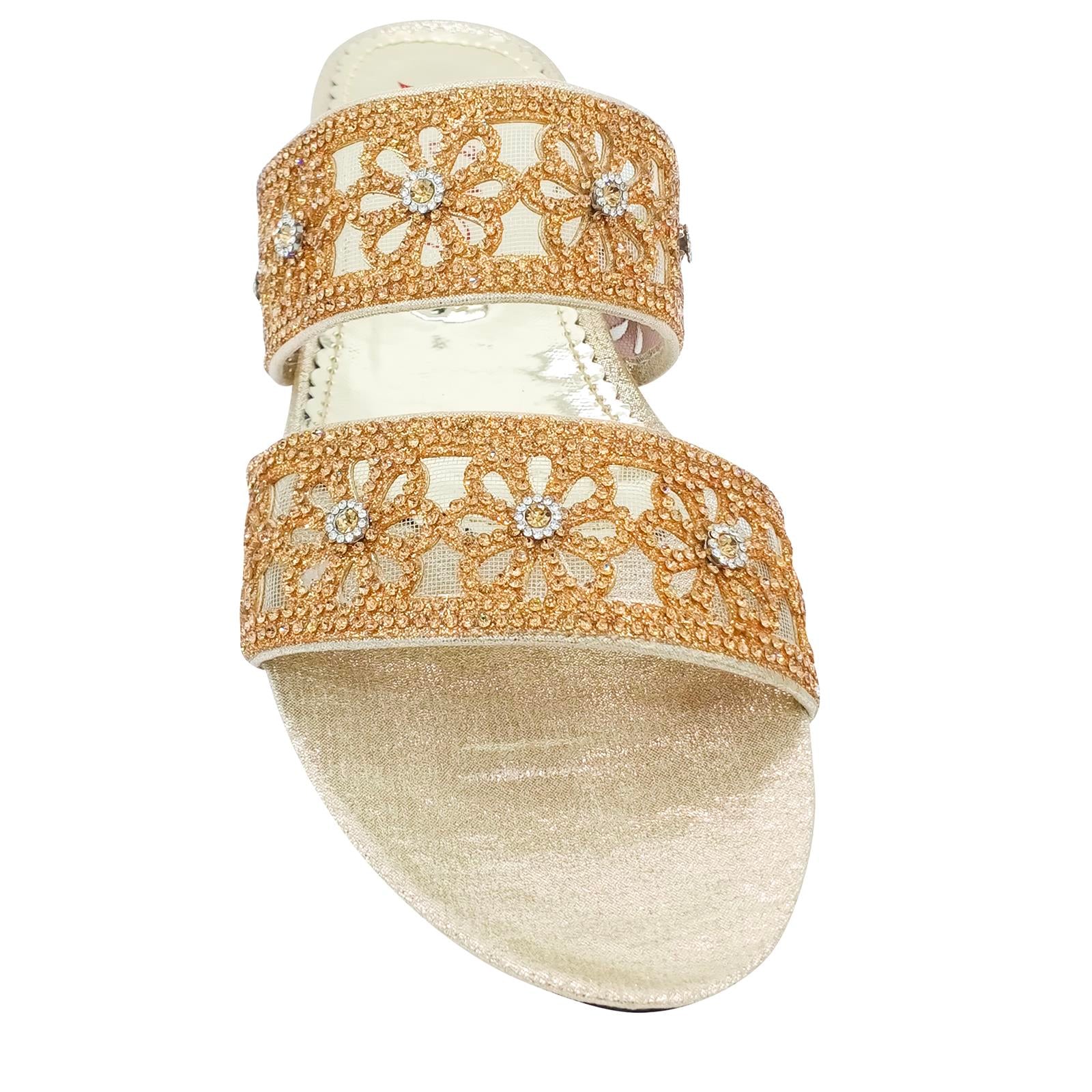 Formal Flat Ladies Slippers Cream