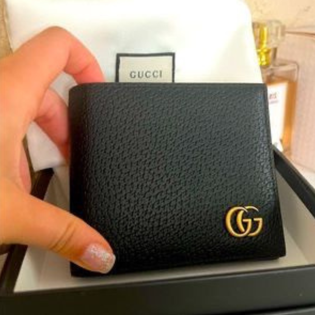 GI Leather Bifold Men Wallet  Black (Made In Italy)