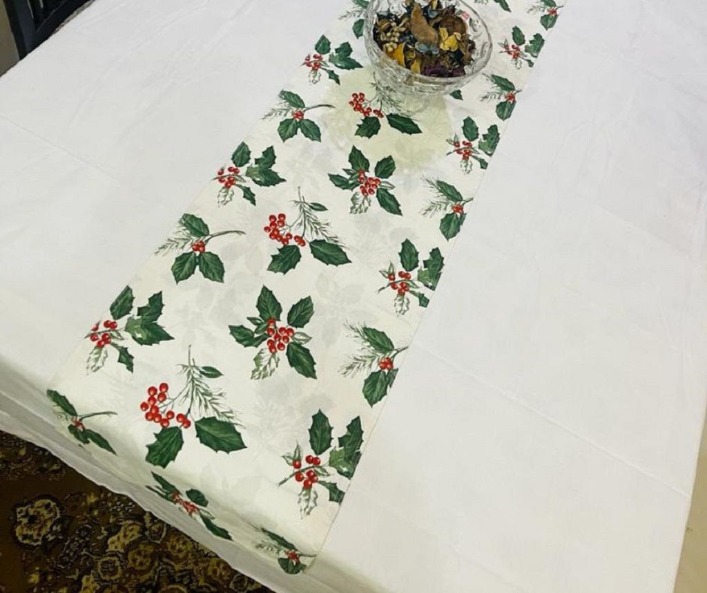 Garden 1 Pc Table Runner White