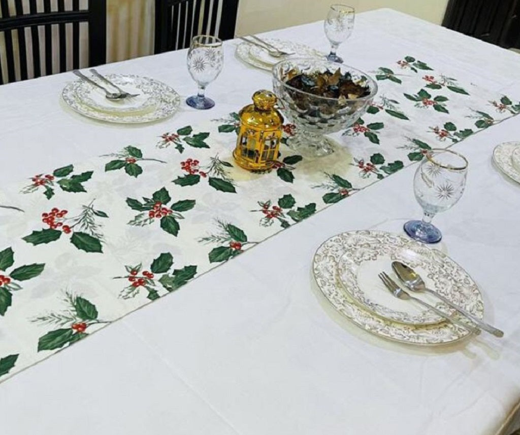 Garden 1 Pc Table Runner White