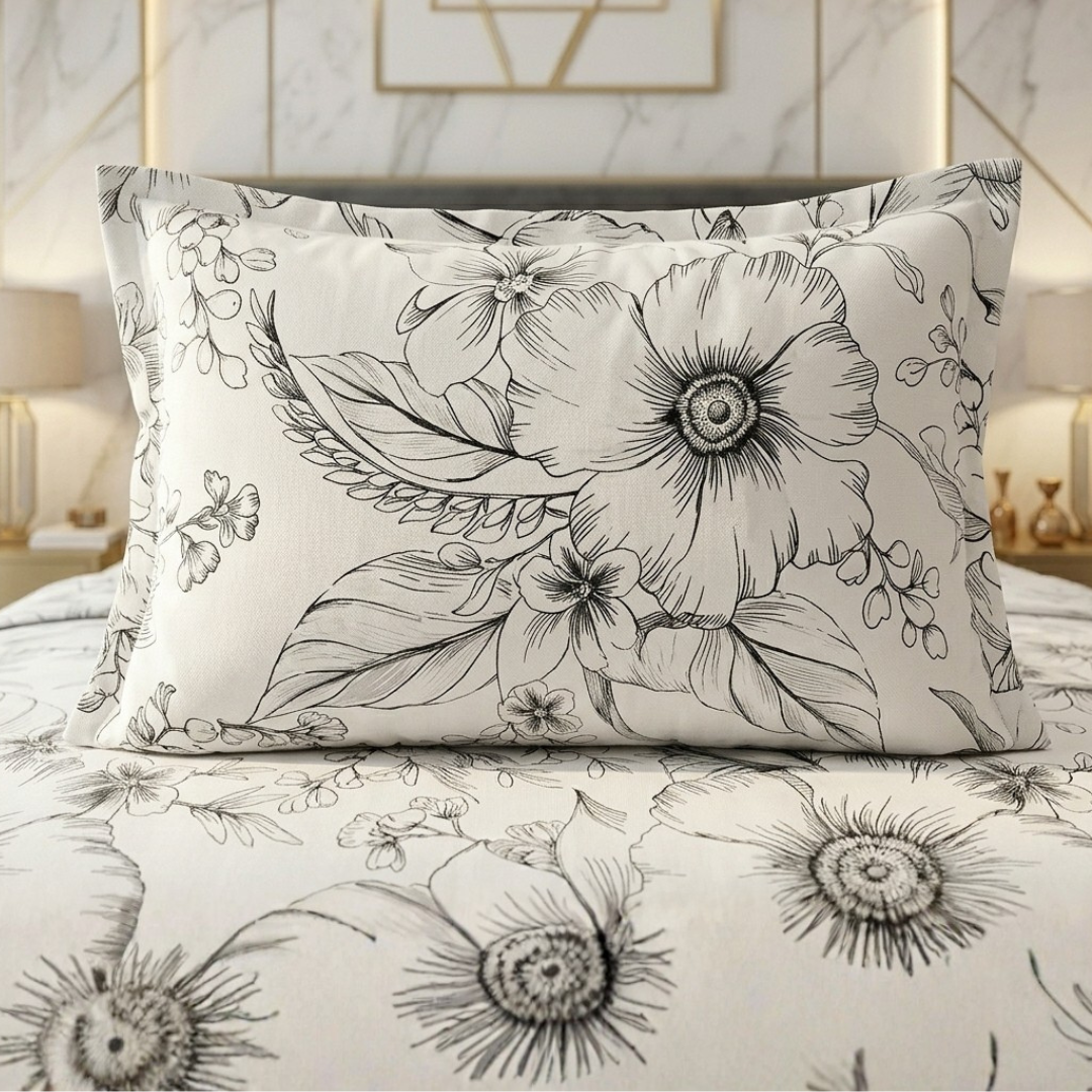 Gauche 3 Pcs Bedding Set White