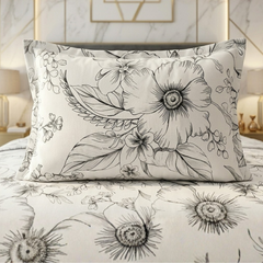 Gauche 3 Pcs Bedding Set White